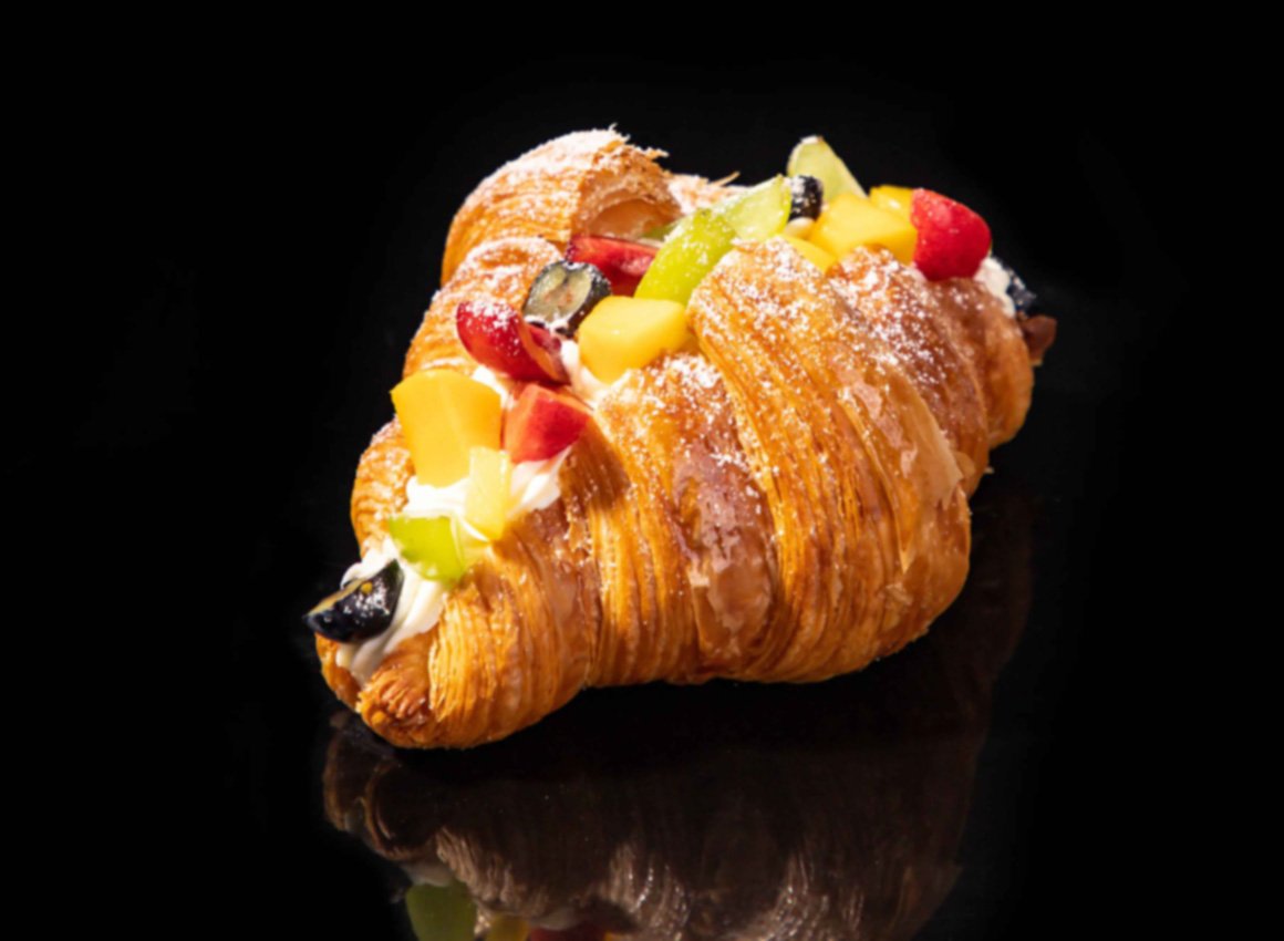Fruits cream Croissant